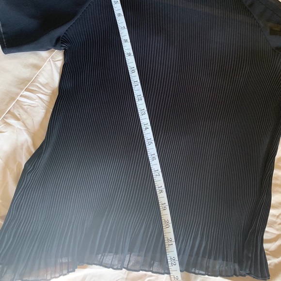 Zara sheer pleated top - Picture 4 of 4